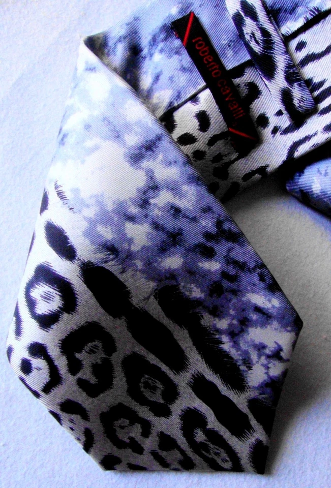 CRAVATTA UOMO (TIE) vintage ROBERTO CAVALLI New! rare - Imagen 4 de 4