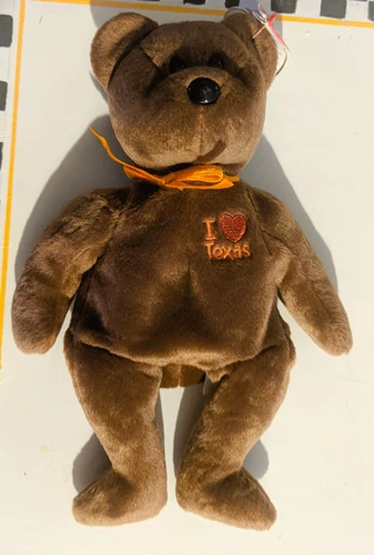 Vintage 2003 TY Beanie Baby I Love 🧡  Texas Bear