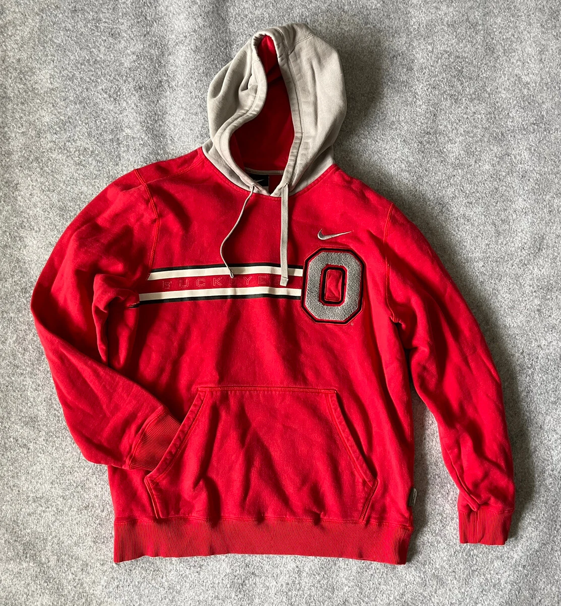 Nike Ohio State Buckeyes Hoodie Sweatshirt Mens Small Retro