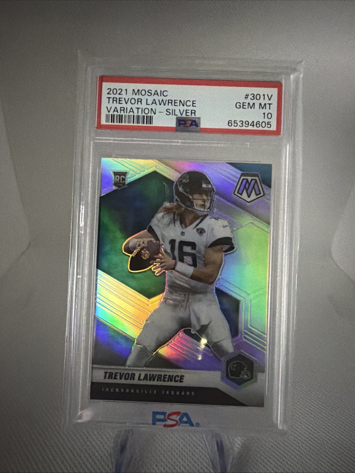 Trevor Lawrence Panini Mosaic #301 Variation-Silver