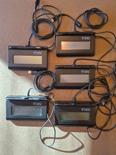 LOT OF FIVE Topaz Systems T-LBK462-HSB-R LCD Backlit Signature Pad with pen