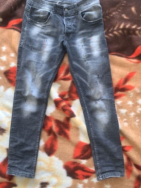 Men dsquared2 Jeans Grey Cotton 30