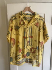 BODE Silk Aloha Shirt Western L/XL