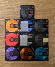 Lot of 10 Sony 74 Minute Minidisc Blanks