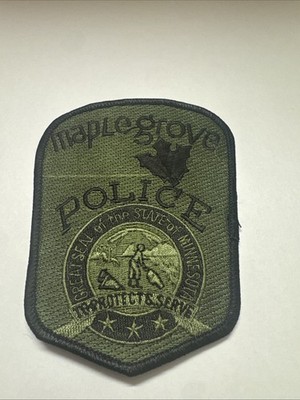 Maple Grove Minnesota Police Patch Swat Patch Subdued SRT Police