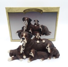Boxer Family The Leonardo Collection Dog Figurine Lesser & Pavey Ltd LP2311