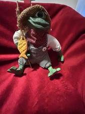 VTG Tadpole Fish Frog Country Folk Russ Berries Co Artist Kathleen Keely