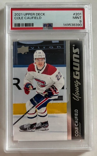 🏒 Cole Caufield Young Guns PSA 9 – 2021 Upper Deck #201 RC 🔥