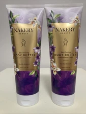 New Sealed Lot Of 2 Nakery Beauty Skin Toning Body Butter Vanilla Blossom 10 oz
