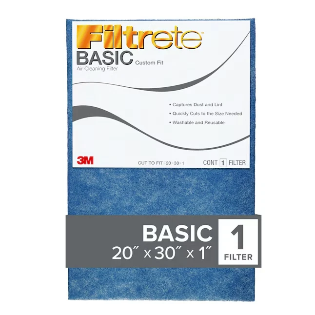 Filtrete 20 x 30 x 1 Lavable MERV 1 Corte Básico para Ajustar Filtro de Aire Ajustable Foto 3 de 4