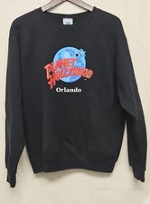 Vintage Planet Hollywood Orlando Sweatshirt Made in USA Black Crewneck