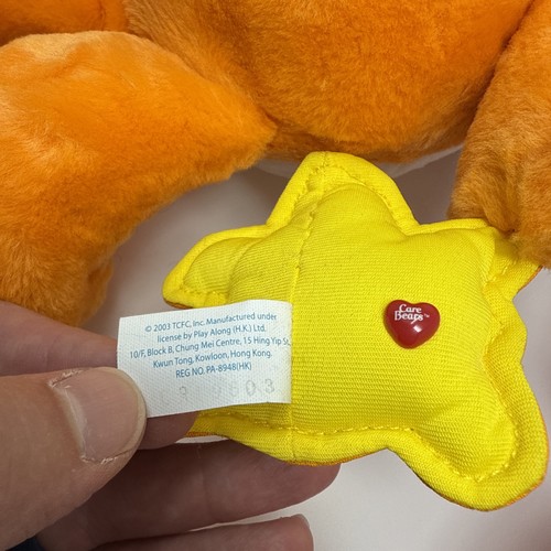 Care Bears Rainbow Cheer Bear & Star Laugh A Lot Plüsch 2003 Vintage 2 Stück - Bild 7 von 9