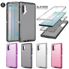 For Samsung Galaxy Note 10 9 10 Transparent Case Rugged Cover /Screen Protector