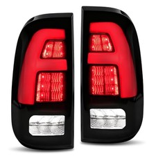 Plug  Play Full LED Tail Lights Smoked Black Rear Lamps Compatible with