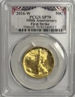 2016 W Walking Liberty Half 1/2 oz Gold PCGS SP 70 First Strike