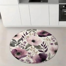 140cm 140cm1 Flannel Floor Mat, Wedding Anniversary Celebration Theme, Anniversa