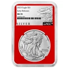 2023 $1 1-oz American Silver Eagle NGC MS70 ER ALS Label Red Core