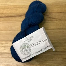 Cascade Heritage Wave fingering Superwash wool nylon yarn Cerulean Teal Blue