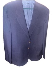 Vtg 70s Levis Action Suit 3 Piece Navy Blazer Vest Pants 46L 40x32 Sta-Prest USA