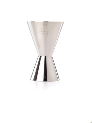 Mercer Culinary M37166 Barfly SuperFly  Heavy Duty 1 & 2 oz. Jigger