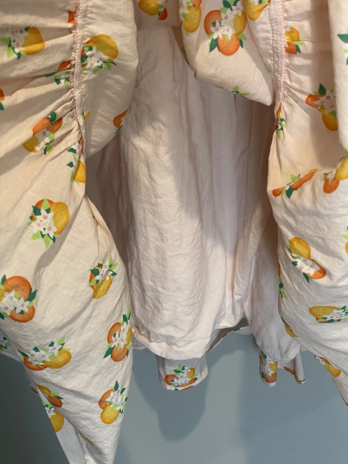 Abito midi con volant Kate Spade bambina cotone arancio stampa floreale taglia M