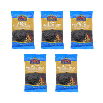 TRS braune Senfsamen 5x100g Brown Mustard Seeds Senf Samen braun