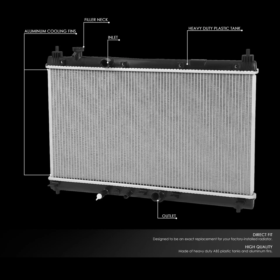 For 2015-2019 Honda City Fit AT MT Radiator Factory Style Aluminum Core 13451 - Image 2 of 4