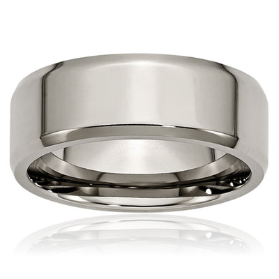 Titanium 8mm Edge Classic Wedding Ring