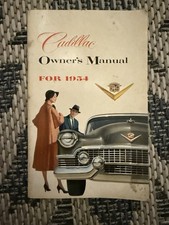 1954 Cadillac Owner Manual Operator User Instruction Guide Book Handbook 1954 Cadillac Owner Manual Operator User Instruction Guide Book Handbook