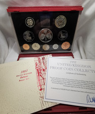 1997 Royal Mint UK Proof Coin Collection QEII Boxed Set with Certificate