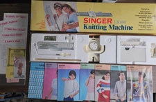 Vintage Singer LK 100 Knitting Machine + BONUS PATTERNS Knitter Made in Japan