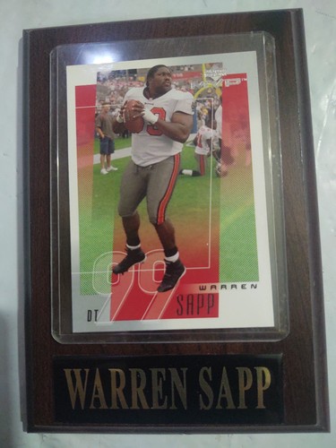 Warren Sapp 2001 Upper Deck NFL Legends Timeless Tributes Jersey Relic #TT-WS