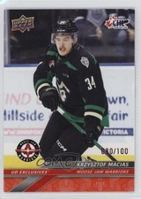 2024-25 Upper Deck CHL Exclusives 80/100 Krzysztof Macias #120 e0y