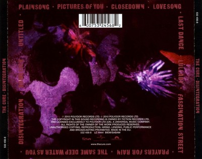 THE CURE - DISINTEGRATION NEW CD