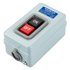 3-Phase 30A Motor Starter Switch,Self-Locking,Metal Case | 3-Pole