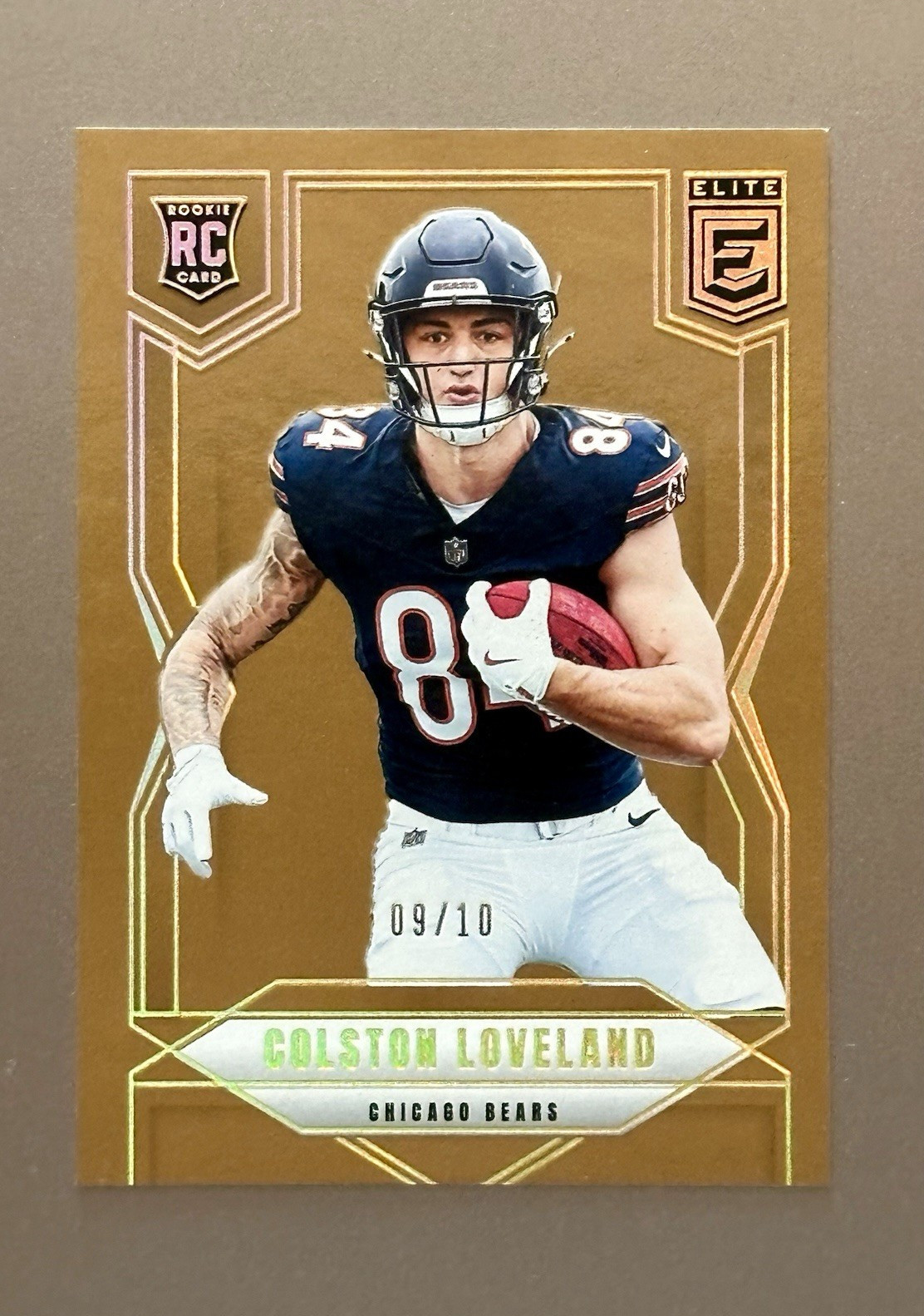 2025 Elite Colston Loveland #109 Gold /10 Rookie RC