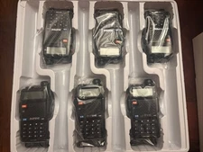 6X Baofeng UV-5R V/UHF 2m/70cm Transceiver CTCSS Dual-Dand FM Ham Two-way Radio