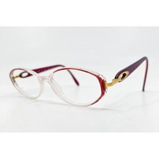 Silhouette Eyeglasses Women Red Clear Oval SPX M 1928 6053 52-15-130