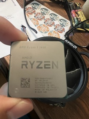 AMD Ryzen 5 3600 CPU Processor with Stock Cooler, Aluminum Heat Sink, 4-Pin