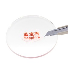28-36.5mm 1.5mm Thick Flat Sapphire Watch Glass Crystal Replacement Repair Parts