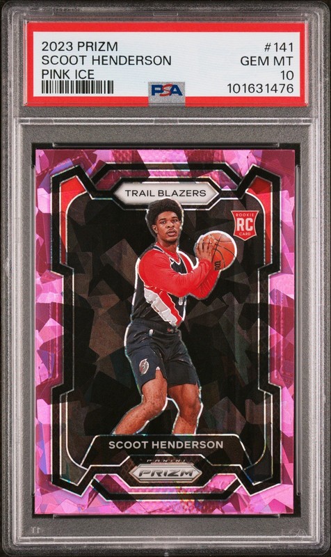 2023 Prizm Scoot Henderson Pink Ice #141 - PSA 10