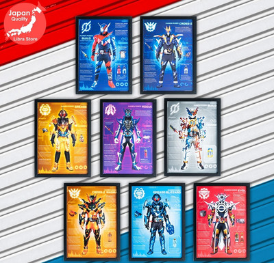 Seltene Kamen Rider Build Eine Neue Welt Kuji Klarsichtposter Set Von 8 Aus JPN