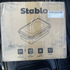 Stackable Plastic Food Storage Containers Set 24 Piece with Lids - NEW