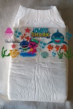 Mega adult disposable ABDL diaper-Baby Shark READ DESCRIPTION FULLY