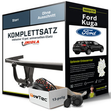 Für FORD Kuga I Anhängerkupplung starr +eSatz 13pol uni. 02.2008-11.2012 NEU