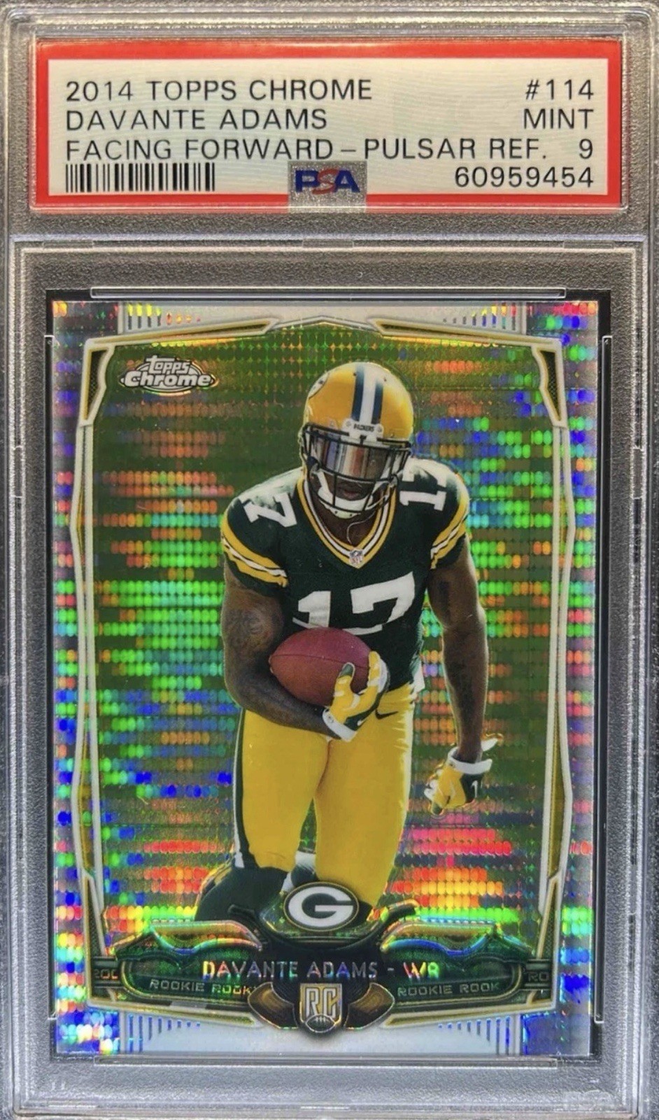 2014 Topps Chrome - Davante Adams #114 Pulsar Refractor (RC)
