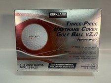 KIRKLAND Signature V2.0 Three-Piece Urethane Cover, 12 Golf Ball, New In Box