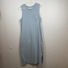 Pact Tank Dress Womens M Midi 100% Organic Cotton Sleeveless Lounge Lagenlook