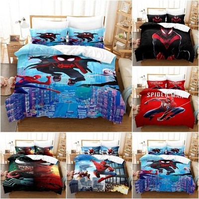 Hot Kids'New Spider-Man 3D Bettwäsche Set Quilt/Bettdecke Cover Einzel Doppel