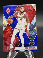 2023-24 Panini Phoenix Cam Whitmore Rookie Blue Cracked Ice #294 RC Rockets
